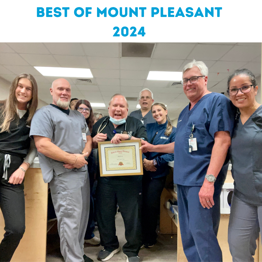 MEDcare named Best Urgent Care by Mount Pleasant Magazine for 2024